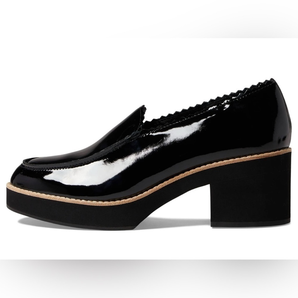 **NWOT** Eileen Fisher Harria Black Patent Leather Women's Platform Loafers